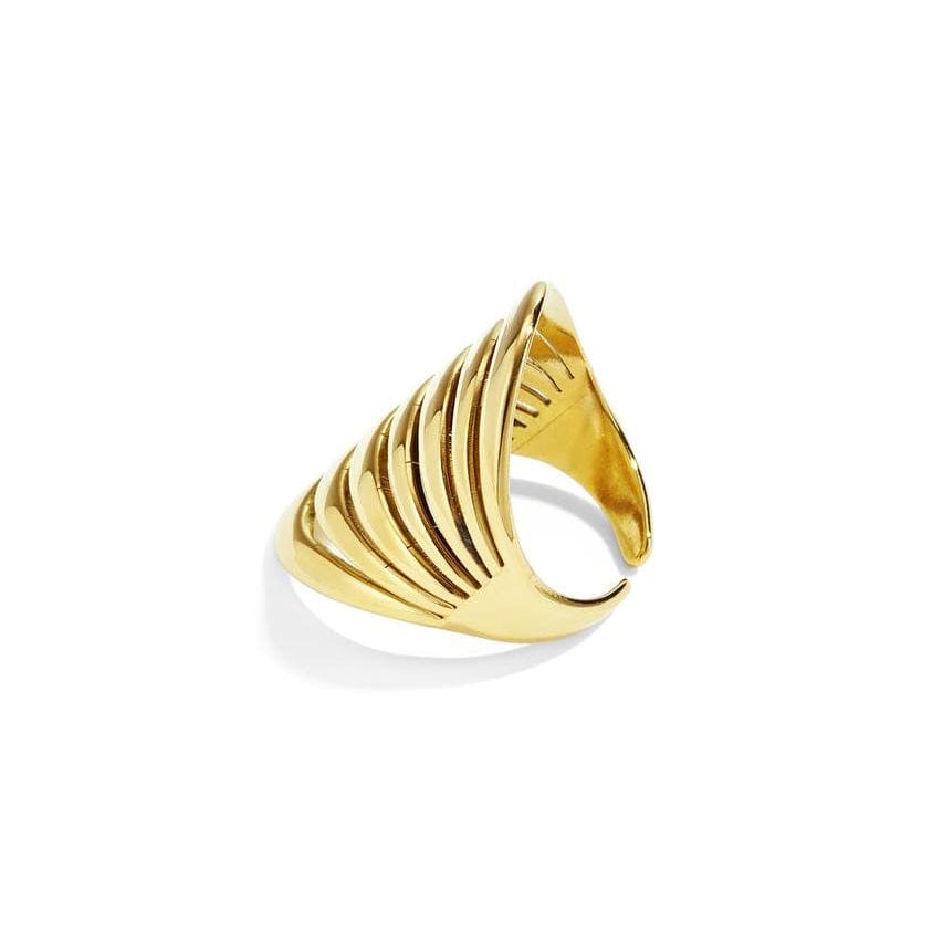 Cher - Open Design Gold Ring - La Moda Me