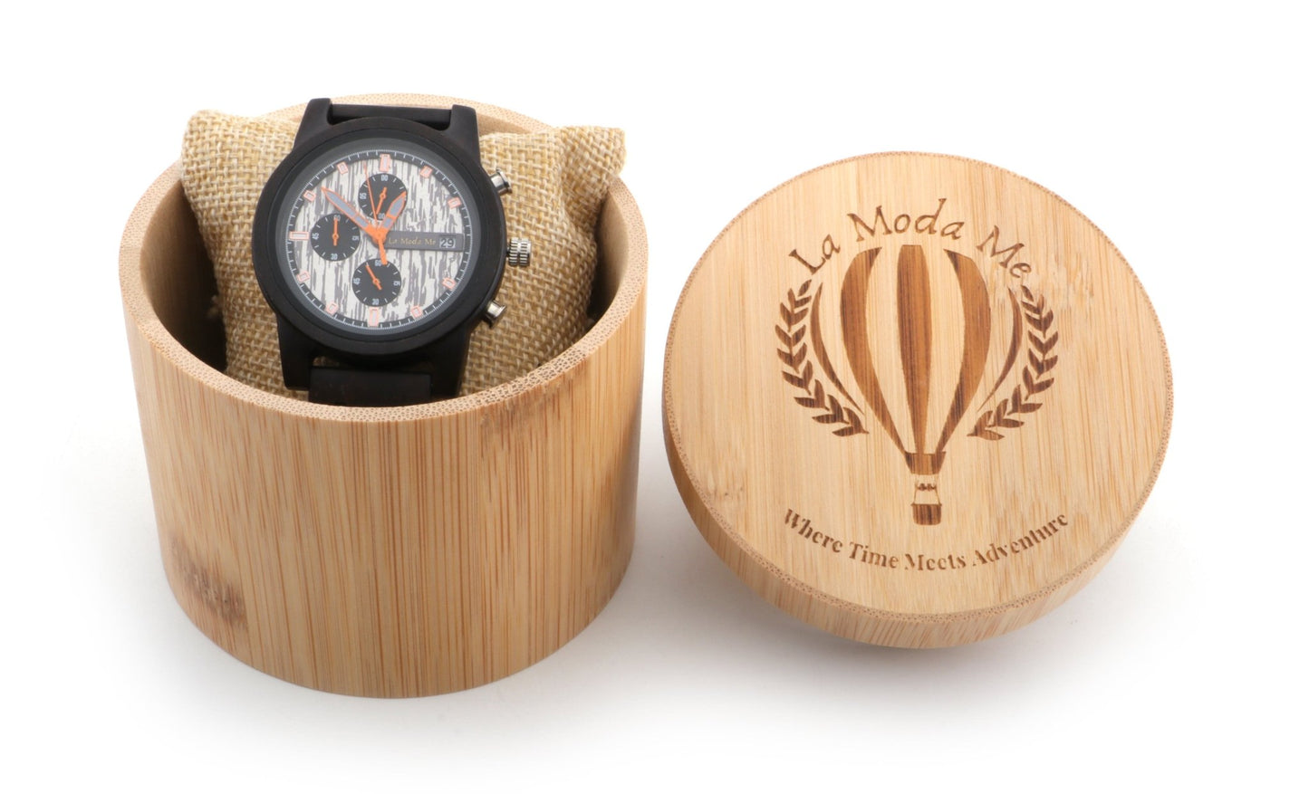 Watch Ironwood - Eco - Friendly Olivewood Minimalist Timepiece - La Moda Me