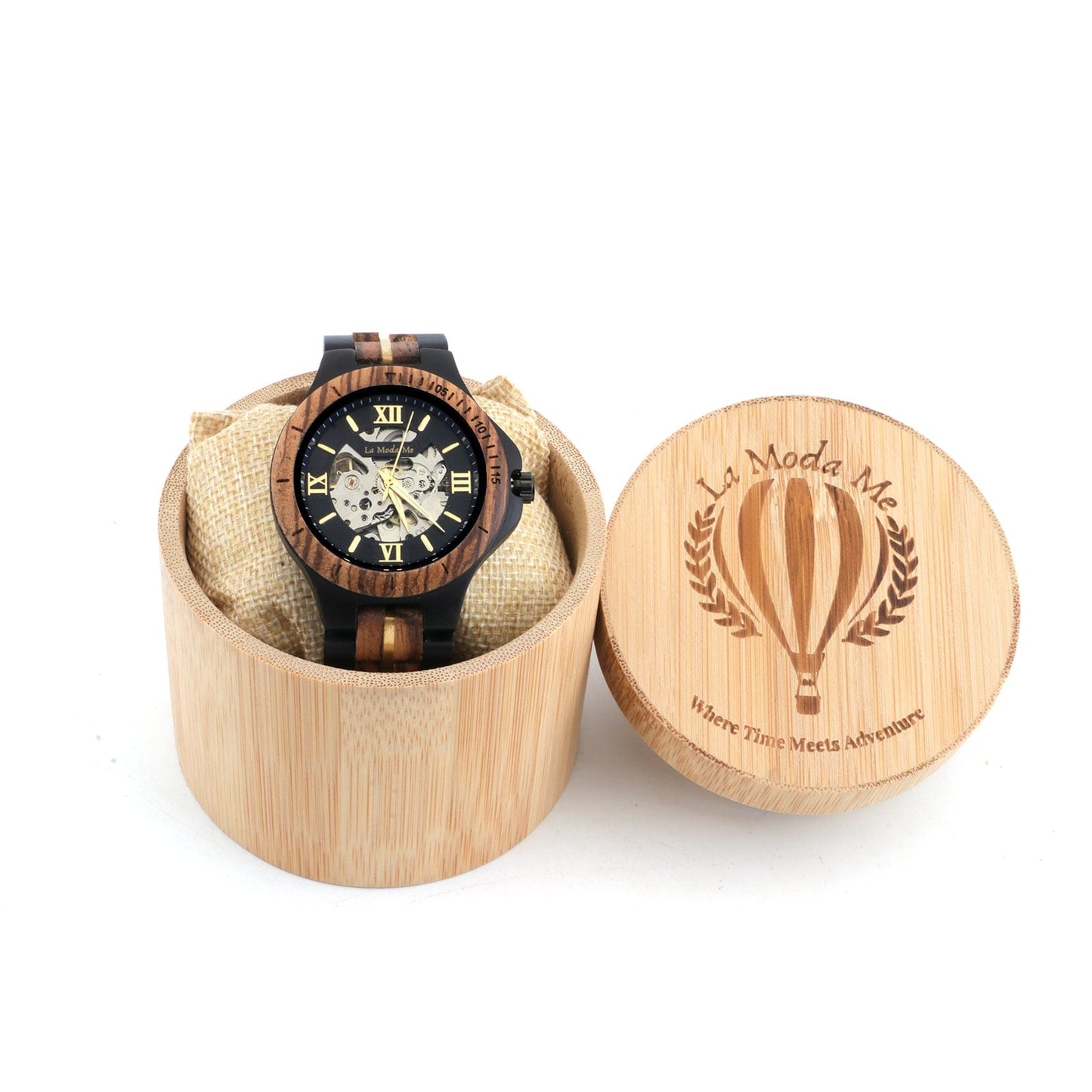 Watch Notterdam, automatic, zebrawood - La Moda Me