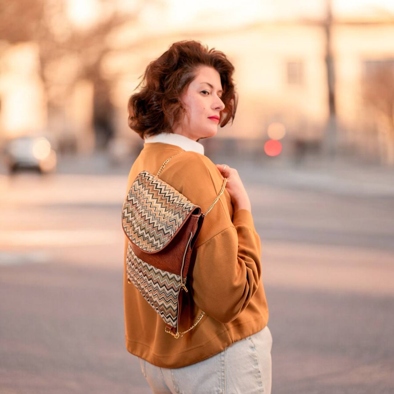 Bag Jane (big), vegan, artificial leather, 4 in 1 - La Moda Me