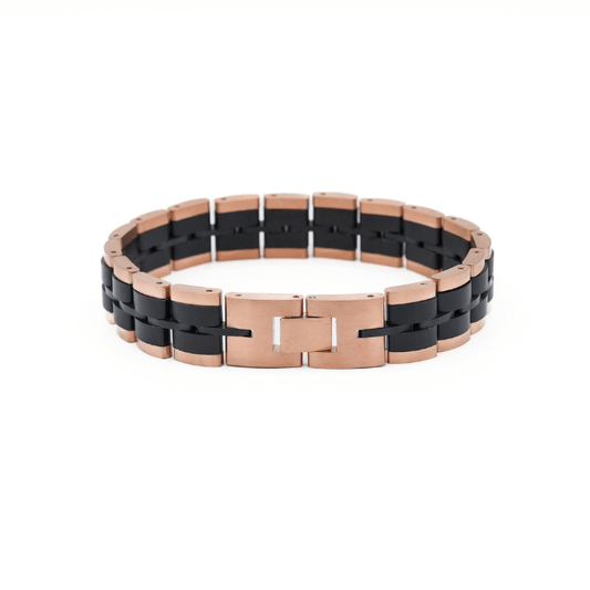 Bracelet Baldr Rose Gold & Zebrawood - La Moda Me