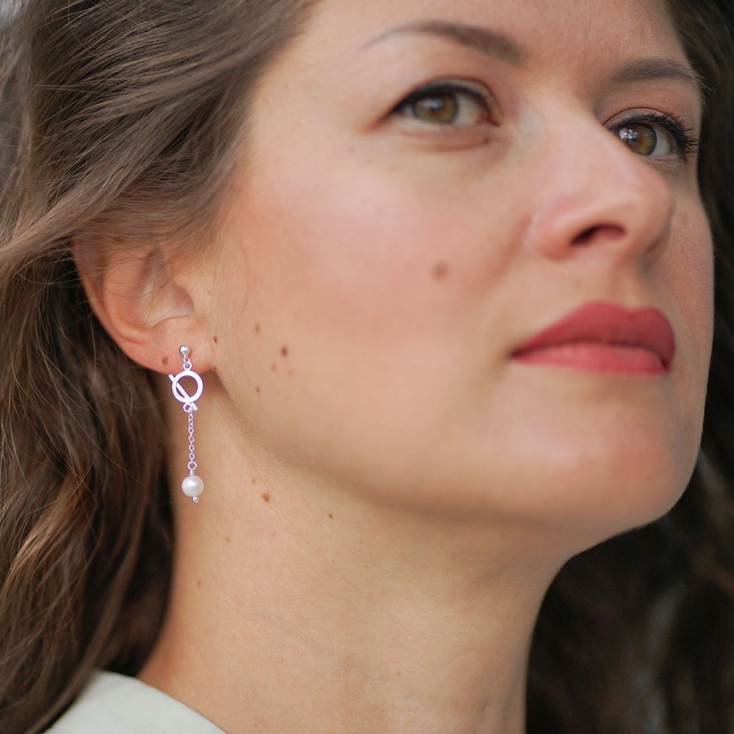 Earrings Air, asymmetrical - La Moda Me