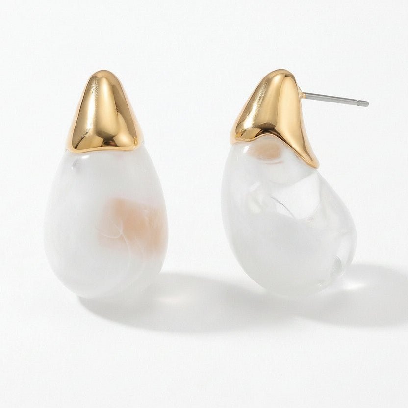 Rais Pearl Drop Earrings - La Moda Me