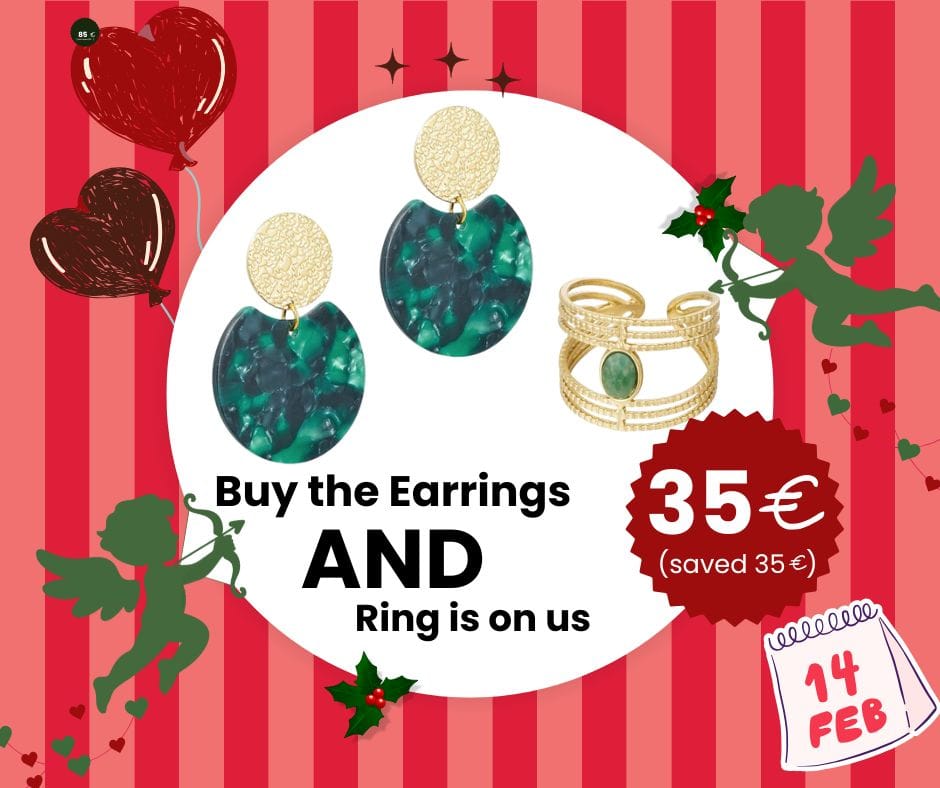 La Moda Me Polly Ohrringe + Gratis Ring