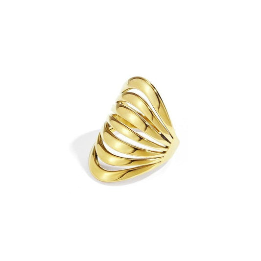 Cher - Open Design Gold Ring - La Moda Me