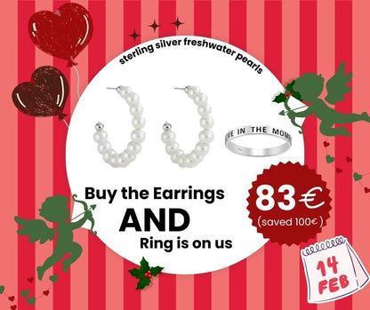 La Moda Me Silver Earrings + Free Ring – Limited Bundle
