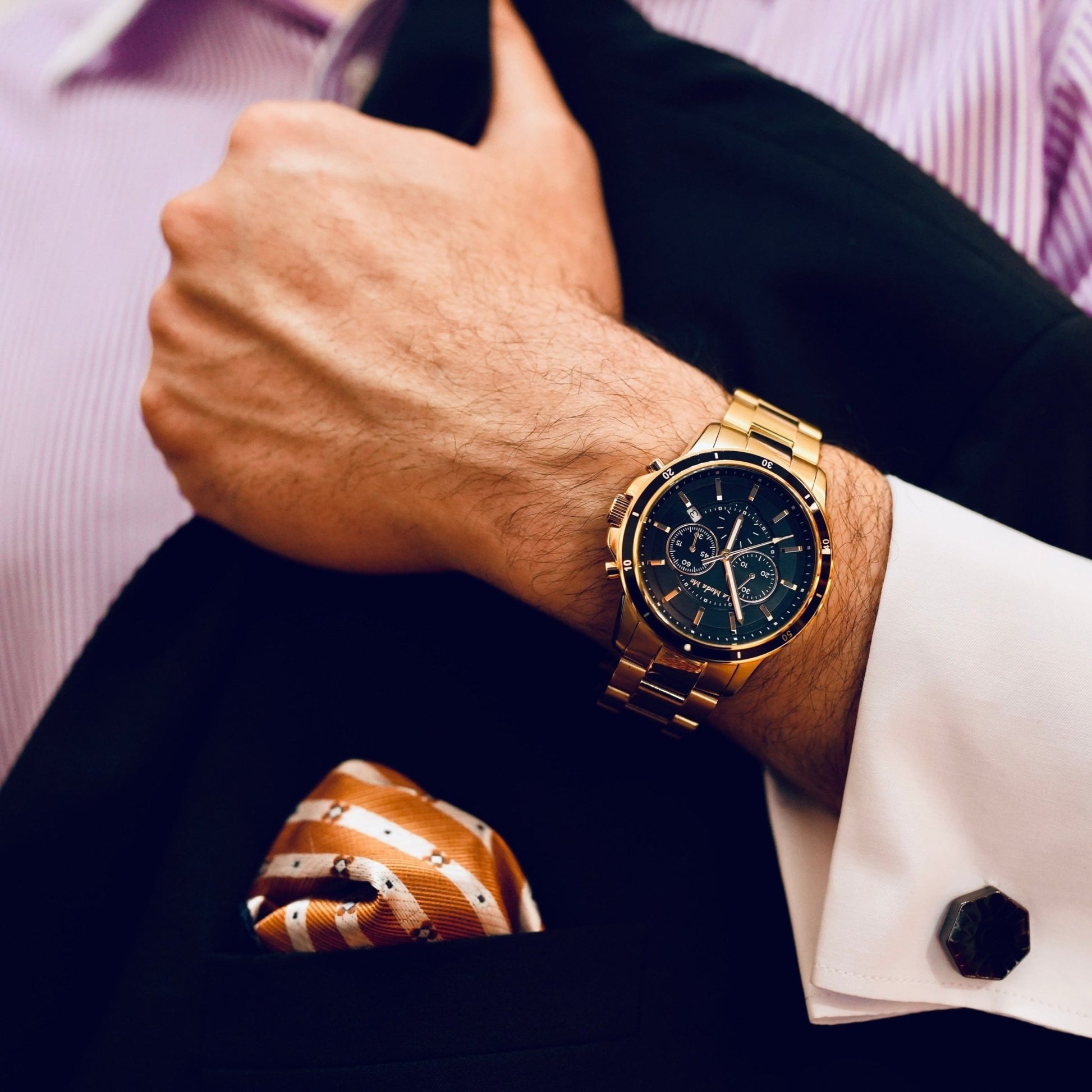 B - Business Black Suit - La Moda Me