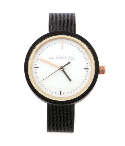 Watch Lumin ron, black, elegant, minimalistic - La Moda Me