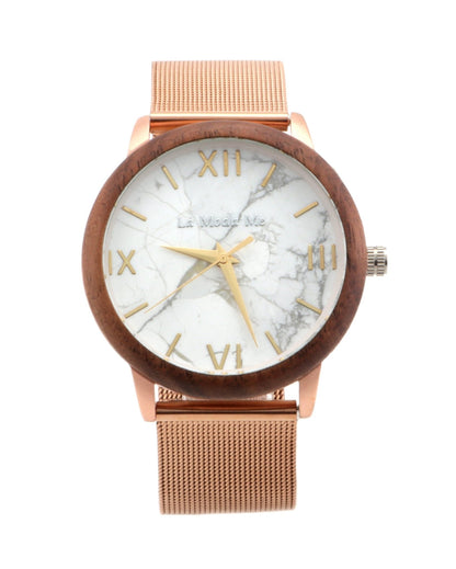 Watch Aurora Rose, elegant, rosegold color, luxury look, feminin - La Moda Me