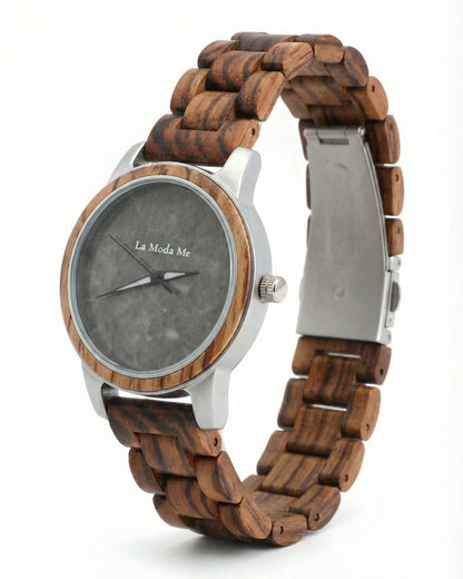 La Moda Me Watches Watch Horizon - Eco-Friendly Walnut Wooden Timepiece