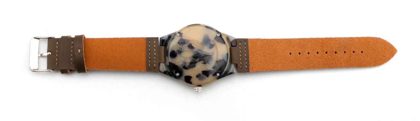 Watch Luce Forte - Eco - Friendly Acetate & Leather Timepiece - La Moda Me