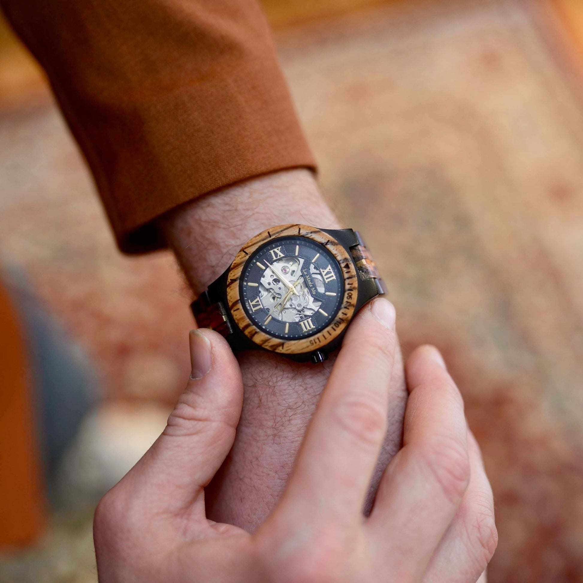 Watch Notterdam, automatic, zebrawood - La Moda Me