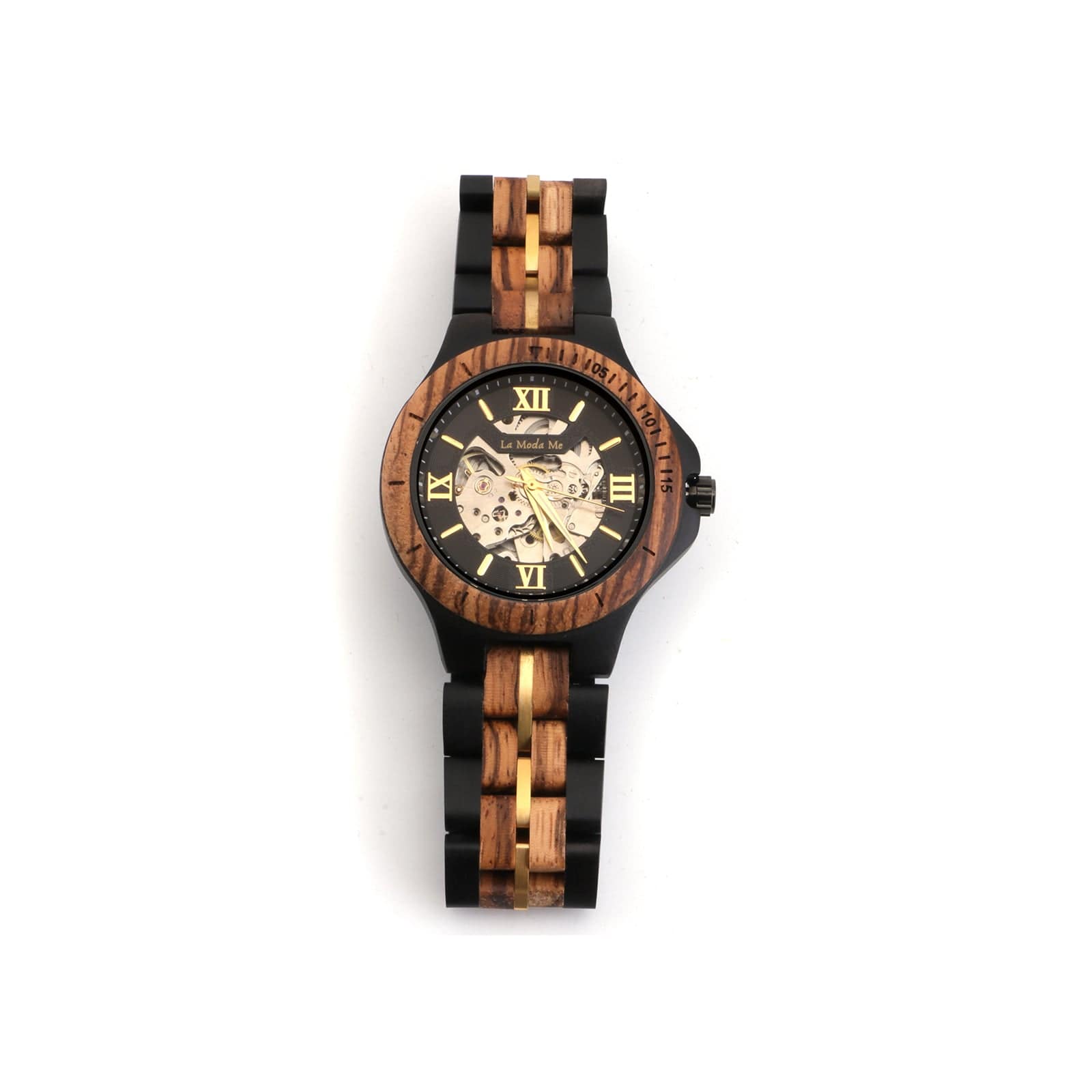 Watch Notterdam, automatic, zebrawood - La Moda Me
