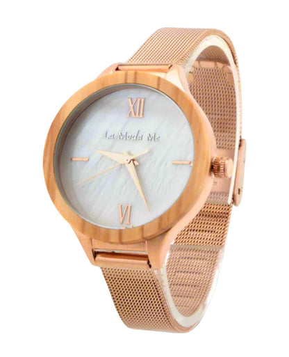 Watch Olivewood Grace, elegant, feminin, rosegold, classy look - La Moda Me