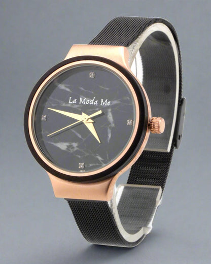 Watch Olivewood Ira - Eco - Friendly Rose Gold & Wood Timepiece - La Moda Me