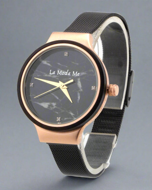 Watch Olivewood Ira - Eco - Friendly Rose Gold & Wood Timepiece - La Moda Me