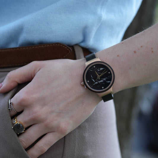 Watch Stellar, marble dial, classy look, elegant, feminin - La Moda Me