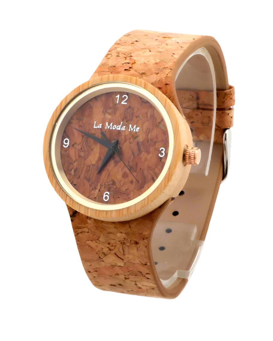 Watch Terra Time, cork, natural look, minimalistic - La Moda Me