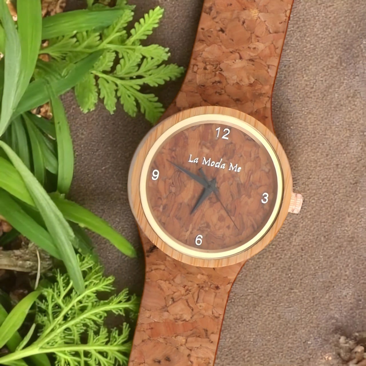 Watch Terra Time, cork, natural look, minimalistic - La Moda Me