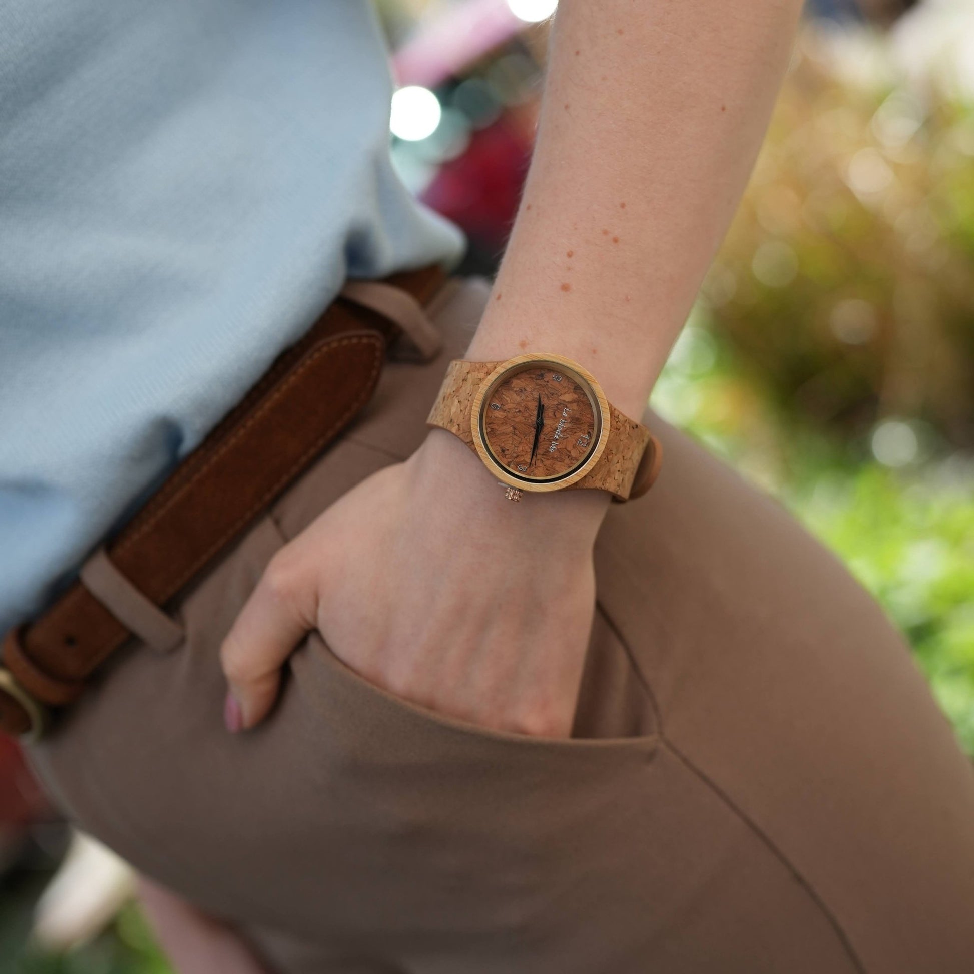 Watch Terra Time, cork, natural look, minimalistic - La Moda Me